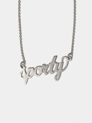 Shop OXB Necklace Sterling Silver / 16" Nameplate Necklace