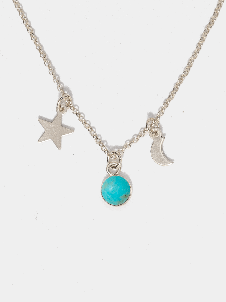 Space Jam Necklace, Turquoise