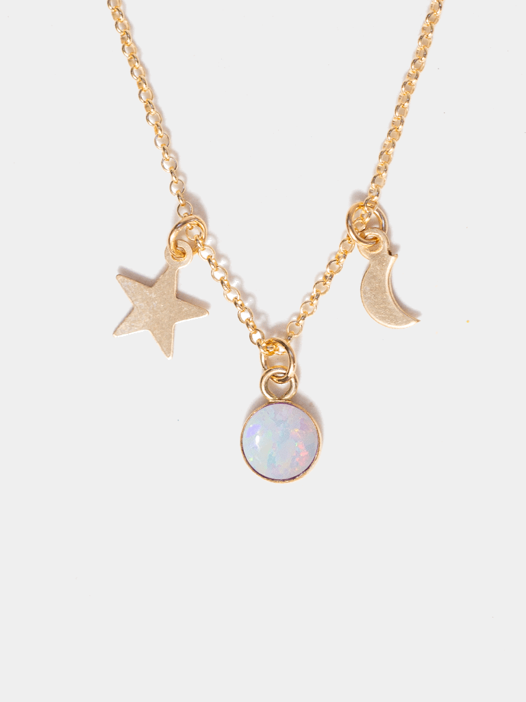 Space Jam Necklace, Opal